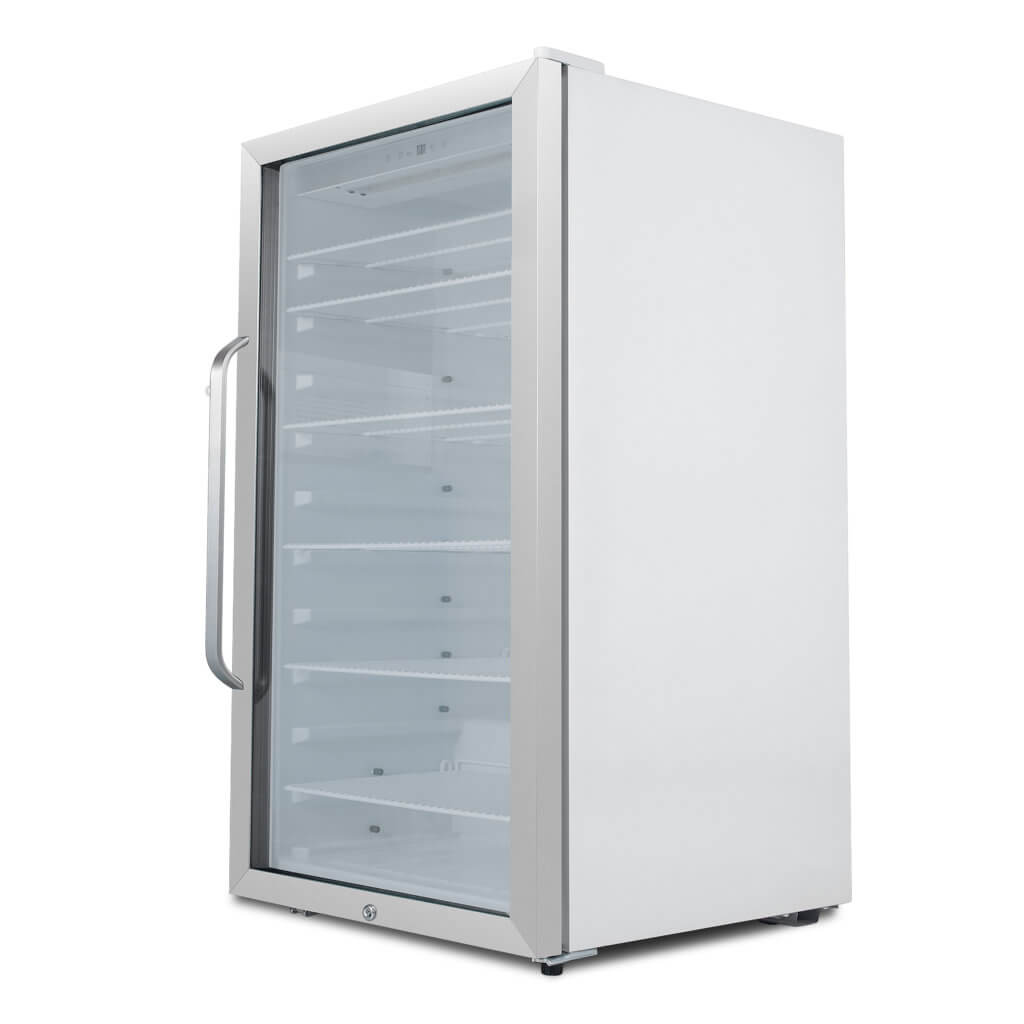Whynter CBM-1060XLW/CBM-1060XLWa Commercial 10.6 cu. ft. Stainless Steel Commercial Beverage Merchandiser Display Refrigerator with Superlit Door and Lock – White - product image 5