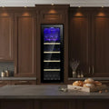Airo ODM JG80A Luxury Wine Cooler Wooden Showcase Countertop Rack Glass Door Built-In Beverage Refrigerator