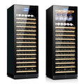 168 Bottle Built In Wine Cellar Horizontal Wine Cooler Fridge Kitchen Single Zone Refrigerator for Home Bar Club Storage