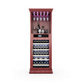 56-Bottle 7.5 Cu.Ft Single-Zone Multi-Tiered Wooden Wine Cooler Cabinet With Humidity And Temperature Controls (SAK73195)