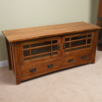 Mission Quarter Sawn Oak TV Stand - 60" (Pre-Order Micheal's Cherry)
