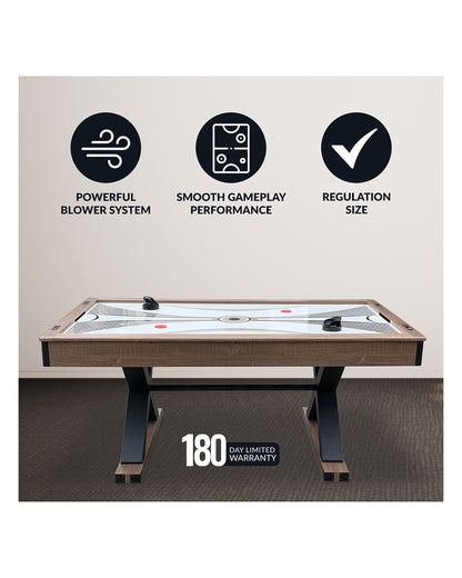 Hathaway Excalibur 72-in Air Hockey Table w/ LED Scoring & Tennis Top