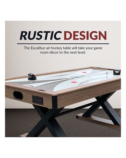Hathaway Excalibur 72-in Air Hockey Table w/ LED Scoring & Tennis Top