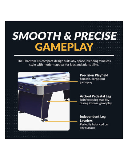 Hathaway Phantom II 90" Air Hockey Table w/ LED Scoring