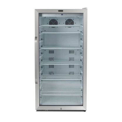 Whynter CBM-1060XLW/CBM-1060XLWa Commercial 10.6 cu. ft. Stainless Steel Commercial Beverage Merchandiser Display Refrigerator with Superlit Door and Lock – White - product image 4