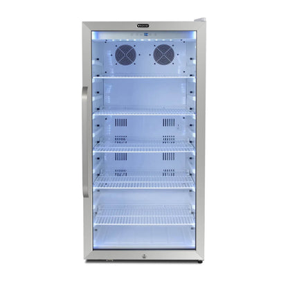Whynter CBM-815WS/CBM-815WSa Commercial  8.1 cu. ft. Stainless Steel Commercial Beverage Merchandiser Display Refrigerator with Superlit Door and Lock – White - product image 4