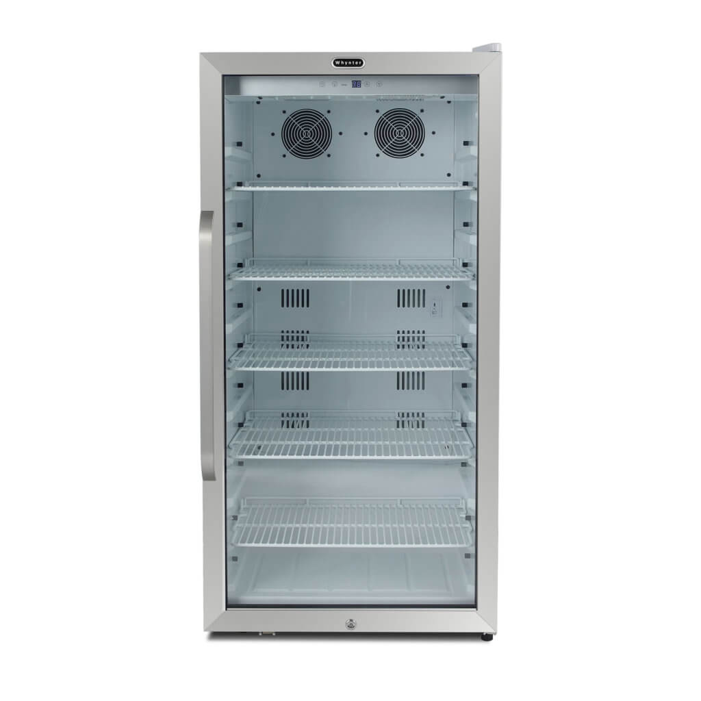 Whynter CBM-815WS/CBM-815WSa Commercial  8.1 cu. ft. Stainless Steel Commercial Beverage Merchandiser Display Refrigerator with Superlit Door and Lock – White - product image 5