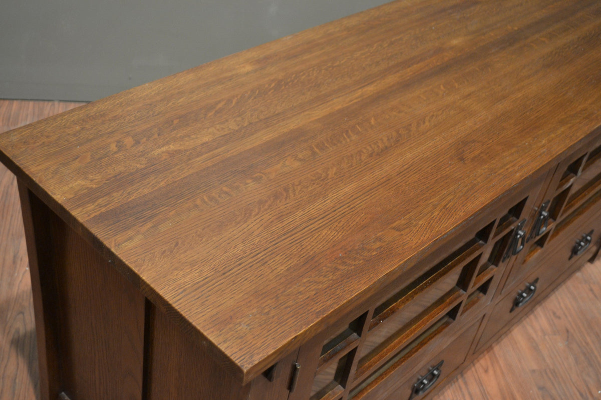 Mission Quarter Sawn Oak TV Stand - 60" (Pre-Order Micheal's Cherry)