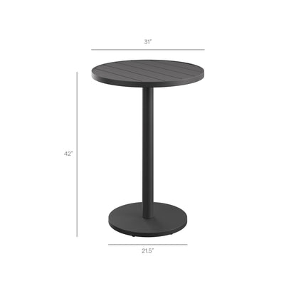 Tahoe 3-Piece Outdoor Patio Aluminum Bar Set by Modway
