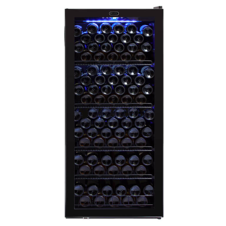 Whynter FWC-1201BB/FWC-1201BBa 124 Bottle Freestanding Wine Refrigerator - front view