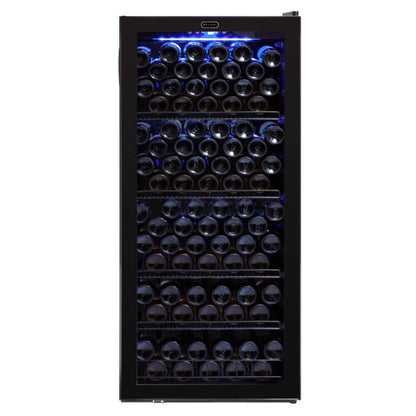 Whynter FWC-1201BB/FWC-1201BBa 124 Bottle Freestanding Wine Refrigerator - front view