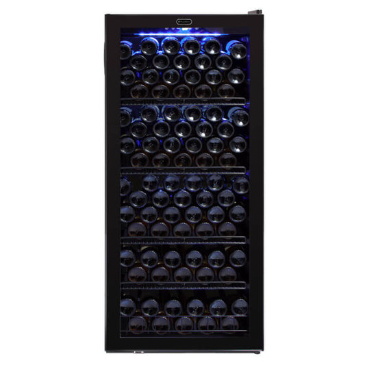Whynter FWC-1201BB/FWC-1201BBa 124 Bottle Freestanding Wine Refrigerator - front view