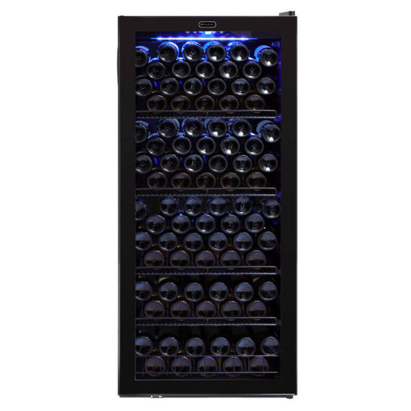 Whynter FWC-1201BB/FWC-1201BBa 124 Bottle Freestanding Wine Refrigerator - front view