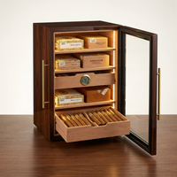 Luxidor Aureum 300 Electric Cigar Humidor Cabinet — Studio Shot