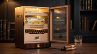 Luxidor Aureum 300 Electric Cigar Humidor Cabinet — Lifestyle