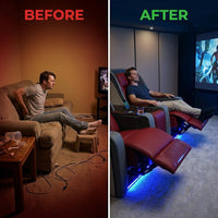 Luxora Elite Recliner Duo — Before & After