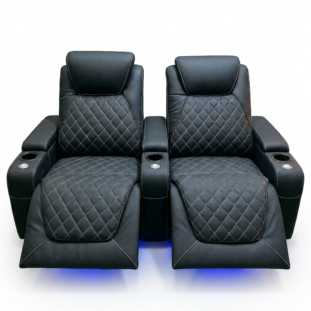 ObsidianCrest Diamond Recliner Pair — Studio Shot