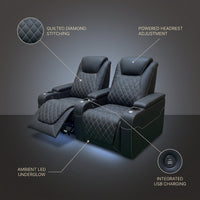 ObsidianCrest Diamond Recliner Pair — infographic