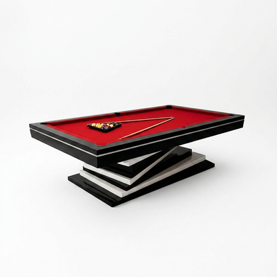 Pool Table Built for Tournament Play, 3-Piece Slate, Worsted Cloth, Concealed Pockets