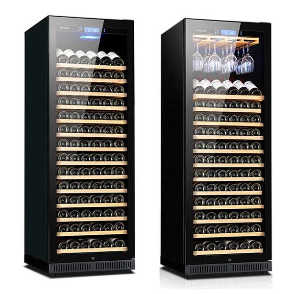 168 Bottle Built In Wine Cellar Horizontal Wine Cooler Fridge Kitchen Single Zone Refrigerator for Home Bar Club Storage