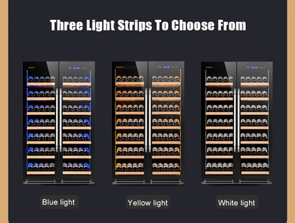 JiuFu Thermoelectric Dual Zone Wine Cooler Cellar Wine Cooling Fridge Corner Wine bar Cabinet  for Home