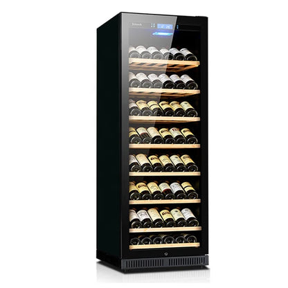 168 Bottle Built In Wine Cellar Horizontal Wine Cooler Fridge Kitchen Single Zone Refrigerator for Home Bar Club Storage