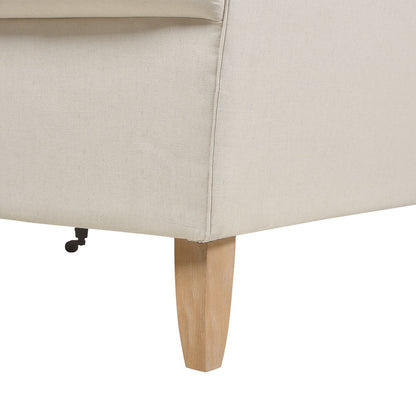 Alana - L-Shape Reversible Sectional Sofa - Light Beige