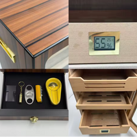 Electric Cigar Humidor Cabinet Built to Preserve Premium Cigars, Spanish Cedar Interior, Digital Controls, LED Lighting