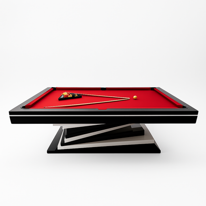 Pool Table Built for Tournament Play, 3-Piece Slate, Worsted Cloth, Concealed Pockets