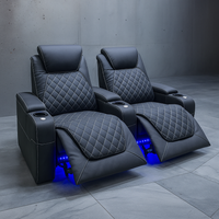 Home Theater Recliners Built for Cinema Comfort, Motorized Recline, USB Charging, LED Underglow