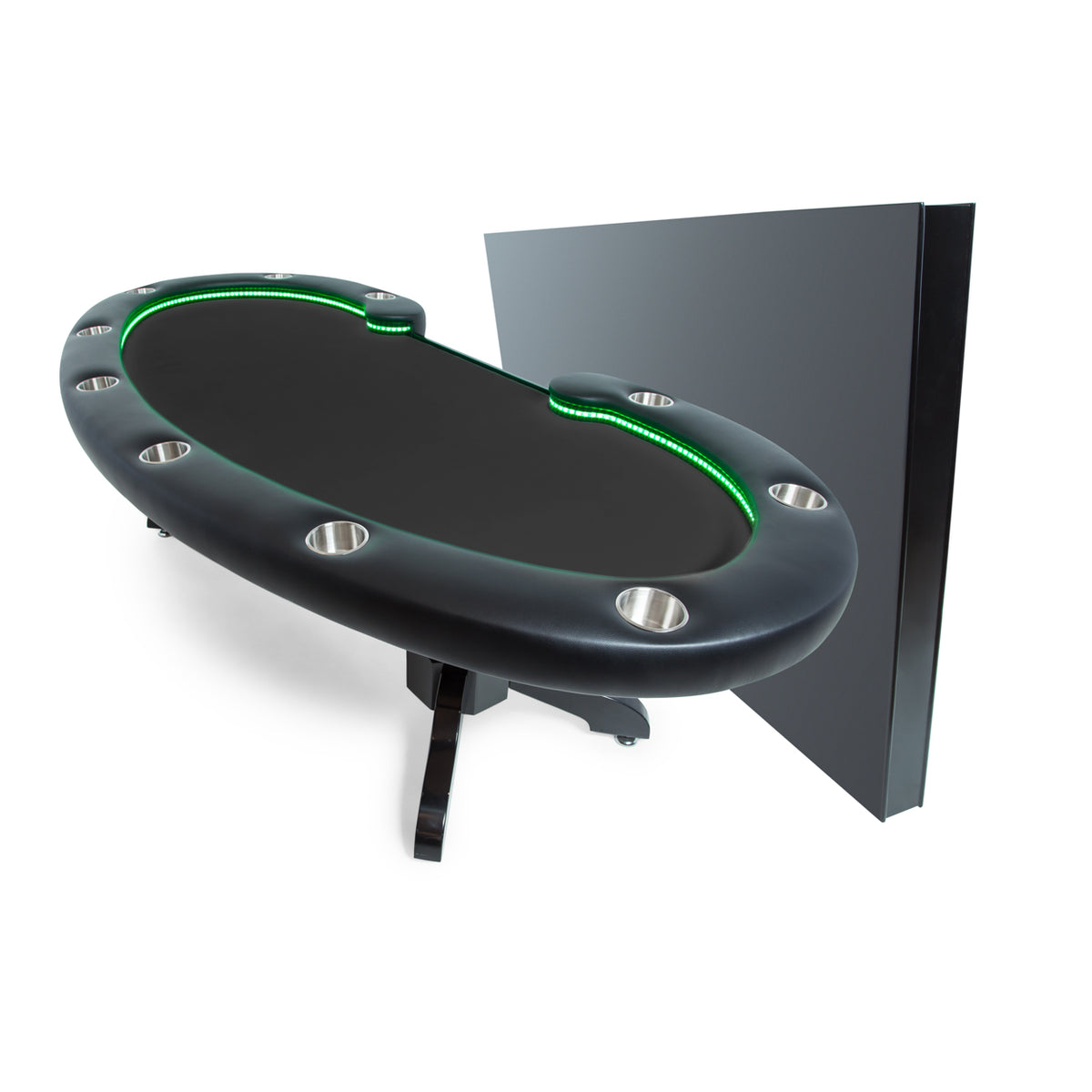 Lumen HD LED Poker Table - Black Velveteen
