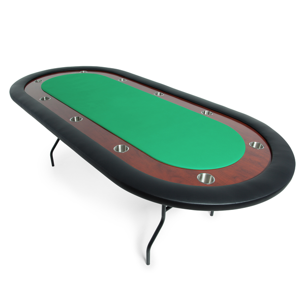 Ultimate Poker Table - 92" Folding Leg Poker Table (Mahogany)