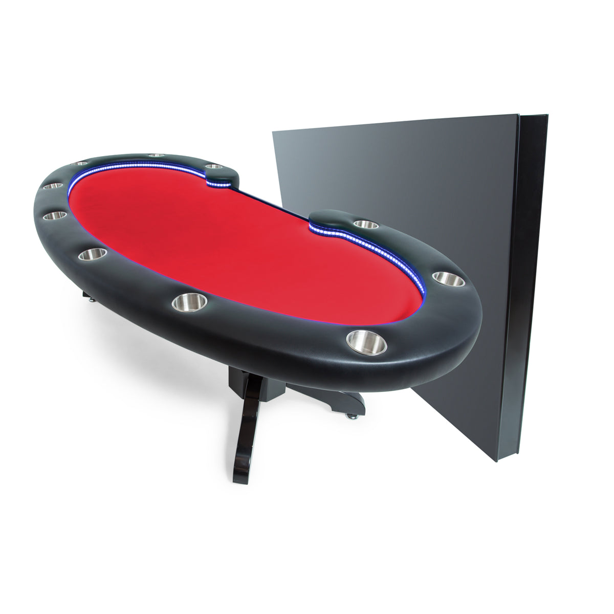 Lumen HD LED Poker Table - Red Velveteen