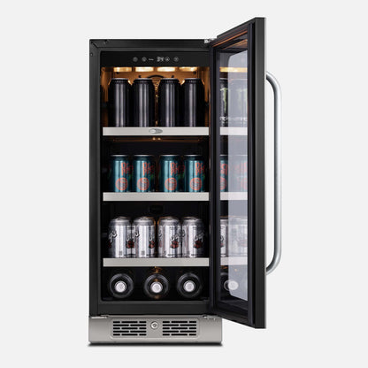 Whynter BSR-080SB 15 inch Built-ln 80 Cans Undercounter Stainless Steel Beverage Fridge with Reversible Door, Digital Control, Lock, and Carbon Filter - product image 2