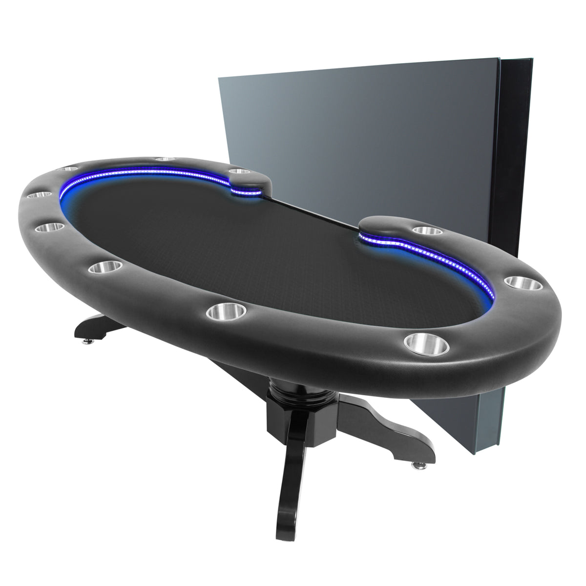 Lumen HD LED Poker Table - Black Suited Speed