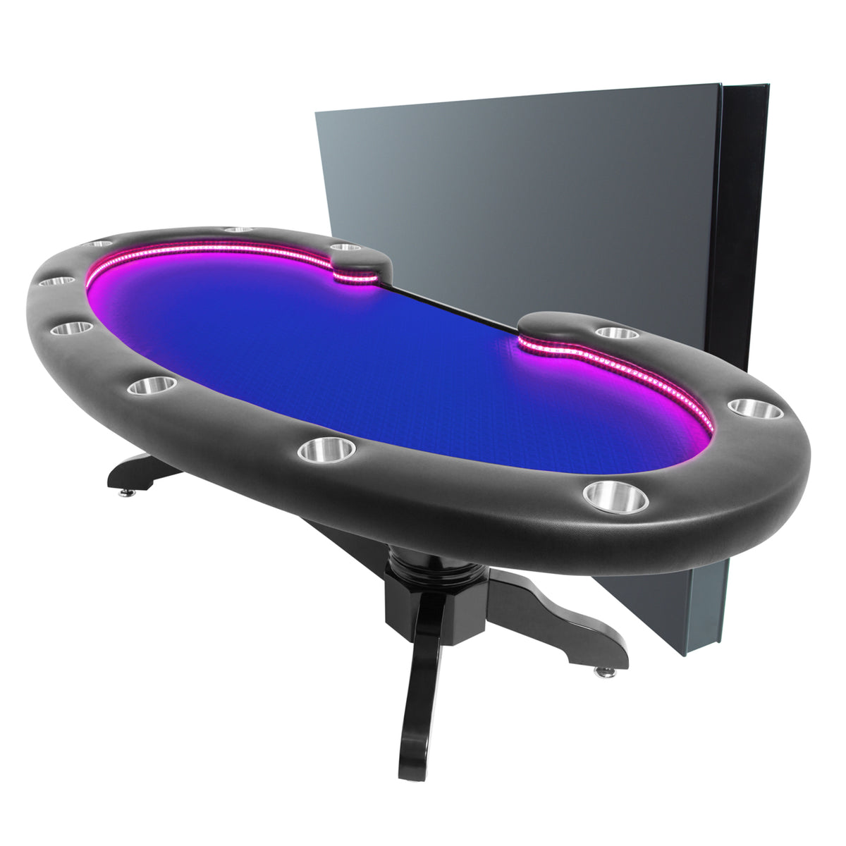 Lumen HD LED Poker Table - Blue Suited Speed