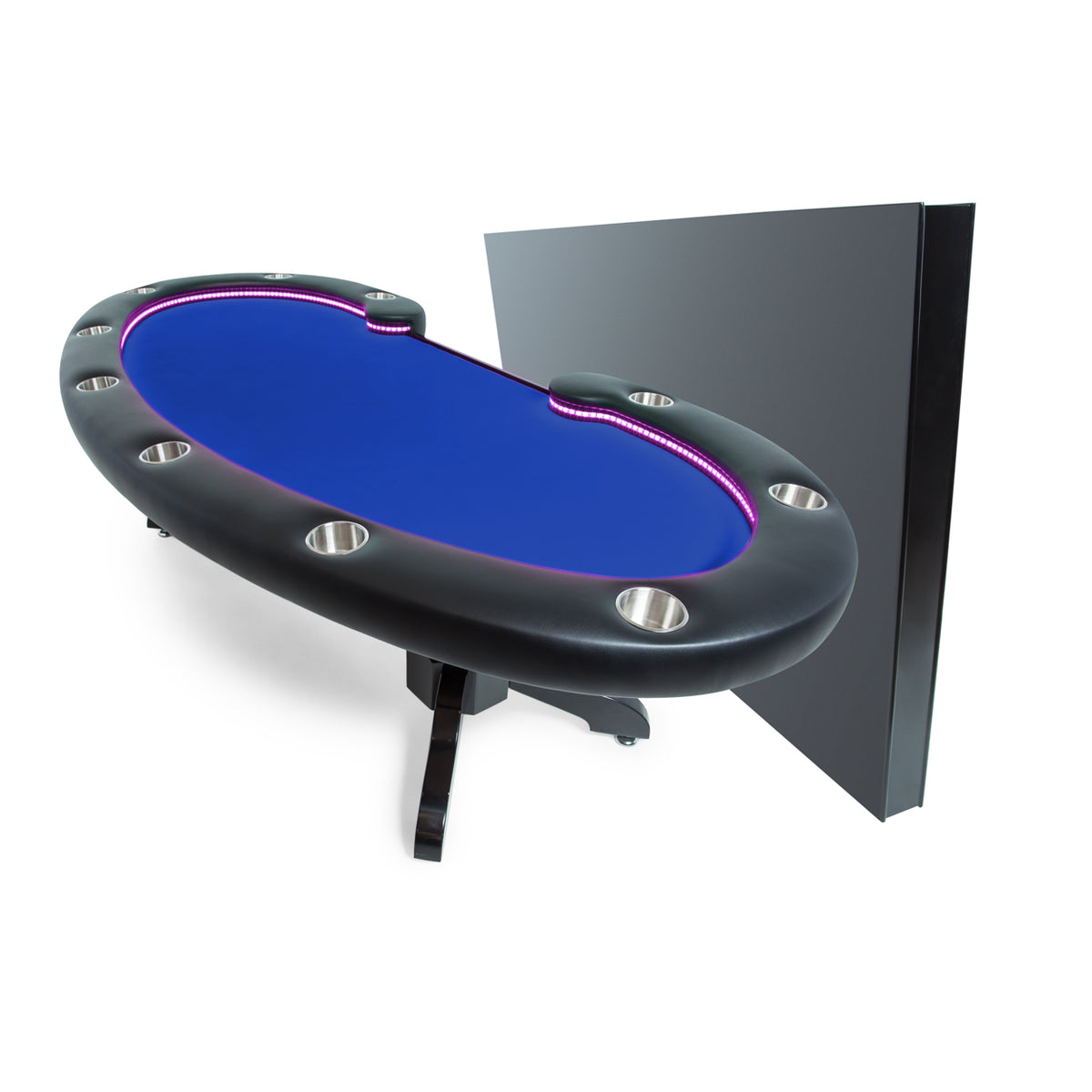 Lumen HD LED Poker Table - Blue Velveteen