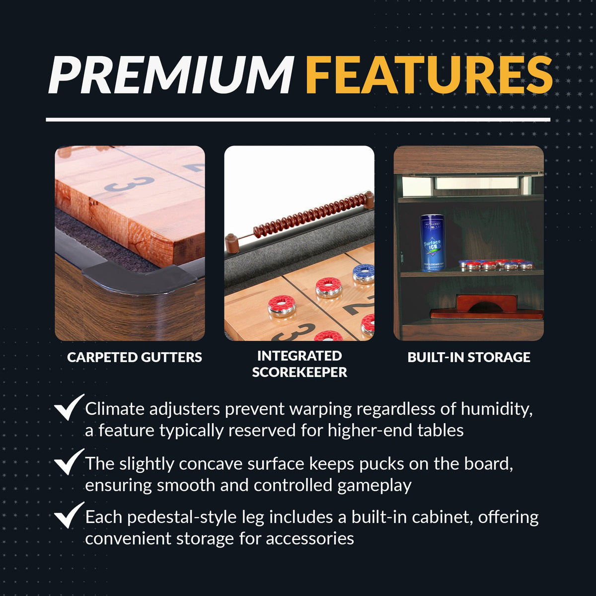 Hathaway Challenger Shuffleboard Table