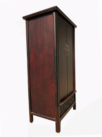 Hand Carved Apron Antique Chinese Cabinet