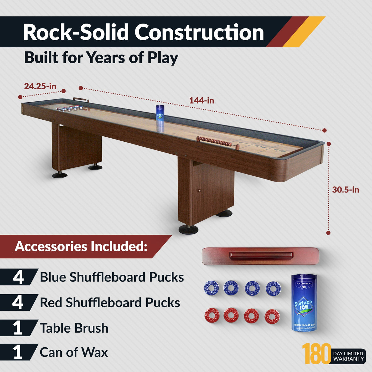 Hathaway Challenger Shuffleboard Table