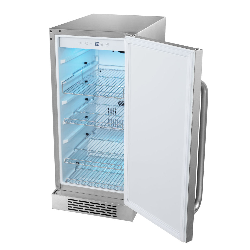 Whynter BOR-326FS 15" Built-In Energy Star 3.0 cu. ft. Indoor/Outdoor Beverage Refrigerator Cooler Weather Proof in Stainless Steel - product image 3