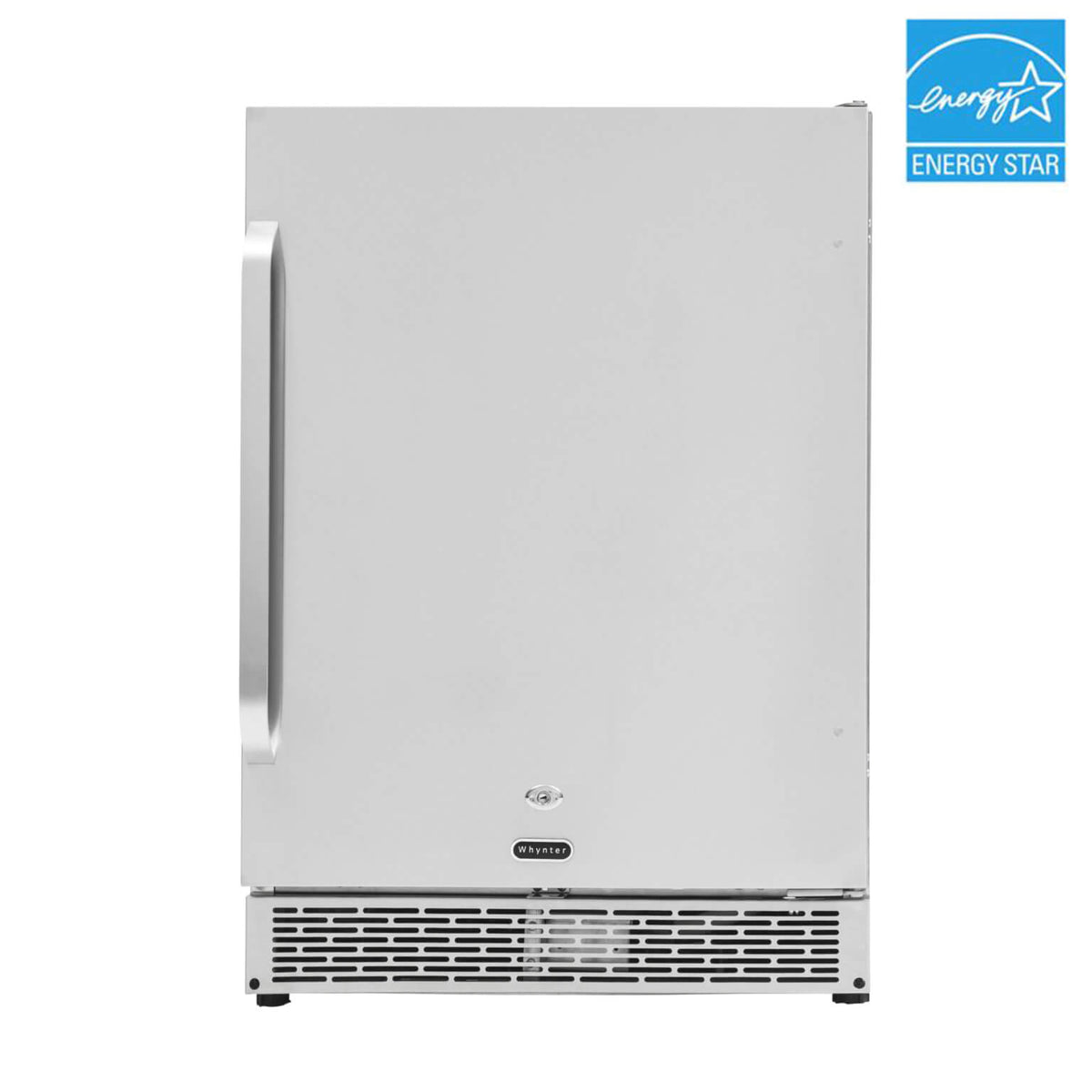Whynter BOR-53024-SSW/BOR-53024-SSWa 24" Built-In Energy Star 5.3 cu. ft. Indoor/Outdoor Beverage Refrigerator Cooler Weather Proof in Stainless Steel with Lock and Optional Caster Wheels - product image 5
