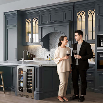 Whynter BSR-6020FDS 24 inch Built-ln Wine Fridge 20 Bottles & 60 Cans Undercounter Stainless Steel Wine Refrigerator with Digital Control, Lock, and Carbon Filter - product image 2