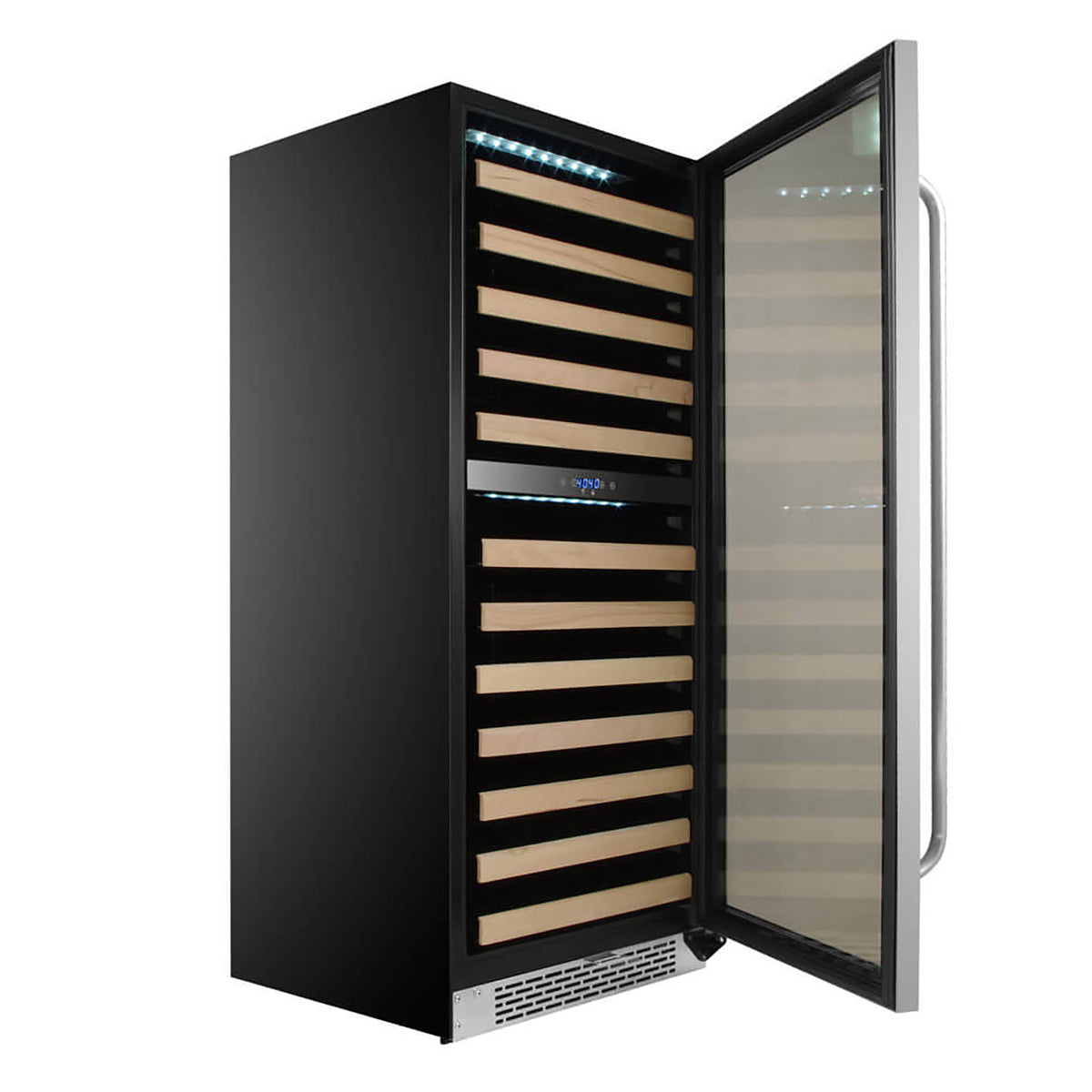 Whynter BWR-0922DZ/BWR-0922DZa 24" 92 Bottle Built-in Large Capacity Stainless Steel Dual Zone Compressor Wine Refrigerator with Display Rack and LED display - product image 4