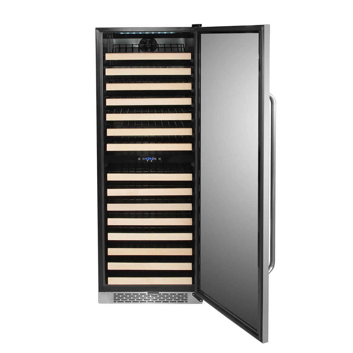 Whynter BWR-1642DZ/BWR-1642DZa 24" 164 Bottle Large Capacity Built-in Stainless Steel Dual Zone Compressor Wine Refrigerator with Display Rack and LED display - product image 2