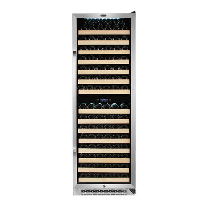 Whynter BWR-1642DZ/BWR-1642DZa 24" 164 Bottle Large Capacity Built-in Stainless Steel Dual Zone Compressor Wine Refrigerator with Display Rack and LED display - product image 4