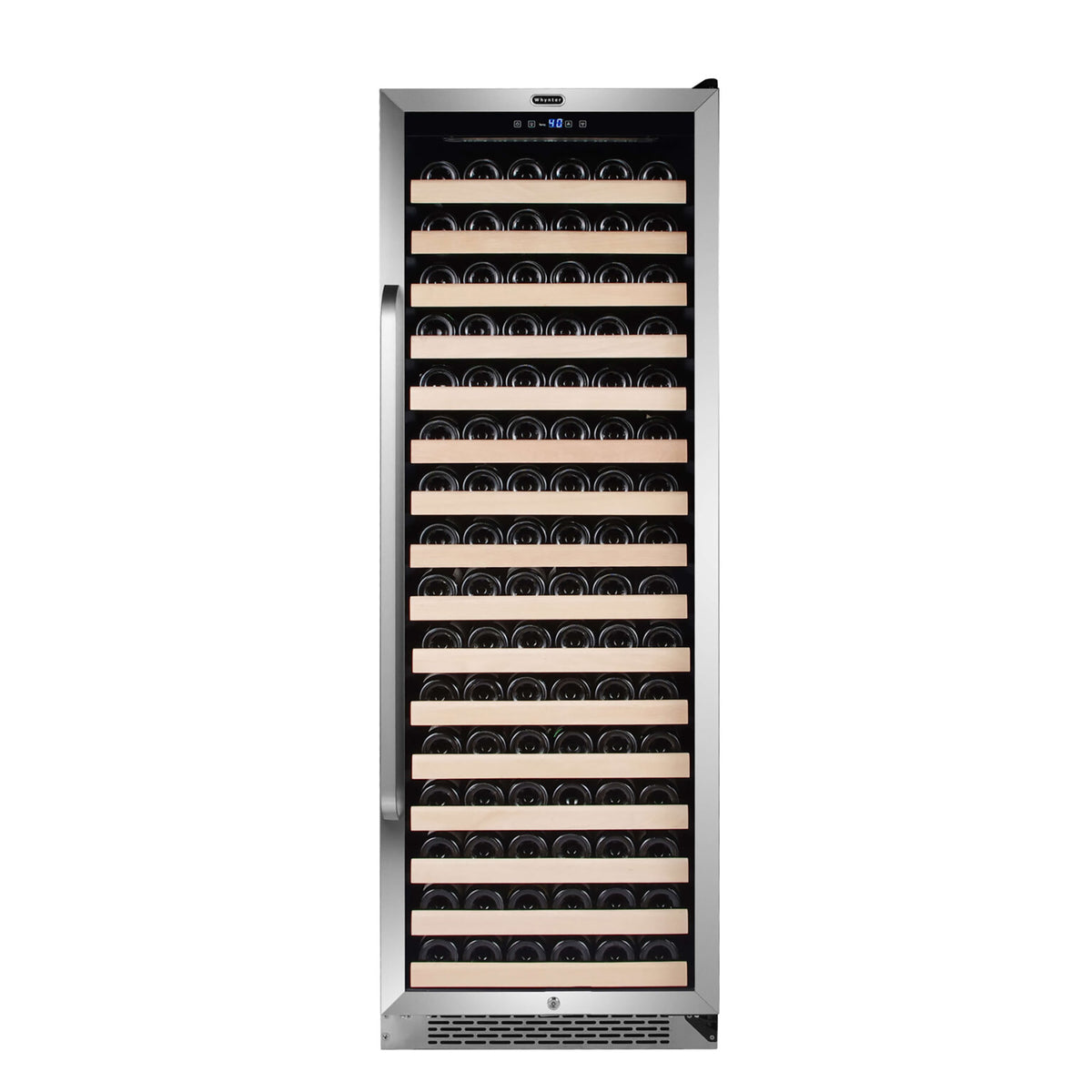 Whynter BWR-1662SD/BWR-1662SDa 24" 166 Bottle Large Capacity Built-in Stainless Steel Compressor Wine Refrigerator with Display Rack and LED display - product image 3