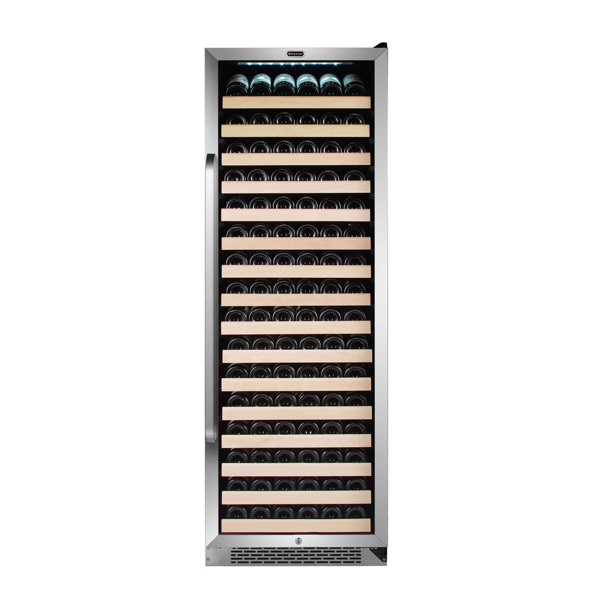 Whynter BWR-1662SD/BWR-1662SDa 24" 166 Bottle Large Capacity Built-in Stainless Steel Compressor Wine Refrigerator with Display Rack and LED display - product image 4