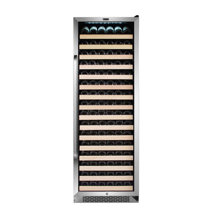 Whynter BWR-1662SD/BWR-1662SDa 24" 166 Bottle Large Capacity Built-in Stainless Steel Compressor Wine Refrigerator with Display Rack and LED display - product image 4