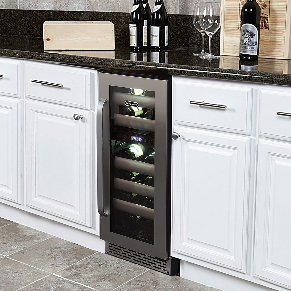 Whynter BWR-171DS Elite 17 Bottle Seamless Stainless Steel Door Dual Zone Built-in Wine Refrigerator - product image 2